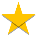 papercut style star icon