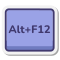 клавиша Alt-плюс-F12 icon
