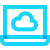 water color style cloud computing icon