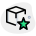 Favorite design of a cube shape isolated on a white background icon