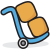 luggage cart icon