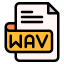 tipos de arquivos wav externos-outros-iconmarket icon