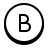 Circled B icon