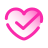 pulsar gradient style heart health icon