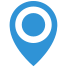 blue pin icon