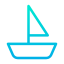 Barco à vela pequeno icon