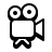 badges style movie projector icon