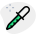 Pipette with measuring scale isolated on a white background icon