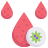 Blood drop virus icon