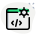 Webpage html programming and coding setting on browser icon