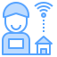 dispositivo externo-casa inteligente-azul-outros-cattaleeya-thongsriphong-12 icon