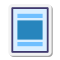stickers style document body icon