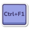 Ctrl + F1 icon