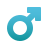 männliches Zeichen-Emoji icon