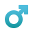 emoji style signe masculin emoji icon