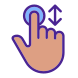 Scrolling Vertically Gesture icon