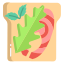 toast with fish icon
