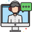 external-live-chat-contact-us-flaticons-lineal-color-flat-icons icon