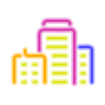neon style 시티 icon