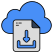 externe-Cloud-Datei-Download-Dateien-und-Ordner-vectorslab-Umriss-Farbe-vectorslab icon