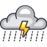 cloud rain storm icon