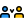 Comparison or versus of election candidate avatar icon