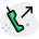 Call forward with arrow symbol on old wireless phone icon