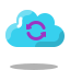 Sincronizzazione cloud icon