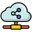 external-Shared-Cloud-cloud-computing-filled-outline-design-circle icon