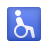 Rollstuhl-Symbol-Emoji icon