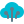 Cloud server connection to multiple nodes isolated on a white background icon