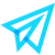 water color style paper plane icon