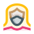 Masked woman icon