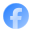 liquid glass color style facebook im kreis icon