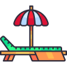 Umbrella and Chair icon