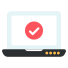 verified laptop icon