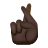 doigts croisés-peau-foncée icon