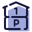 Parcheggio e 1 ° piano icon