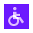 color glass style assistive technology icon