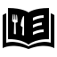 glyph neue style restaurant menu icon