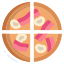 pizza au bacon icon