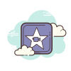 cloud style imovie icon