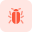 System bug isolated on a white background icon