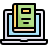 book on laptop icon