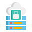 secured cloud icon
