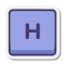 H Key icon