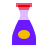 color glass style soy sauce icon