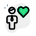 Favorite business to work on with a heart logotype icon