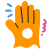 scribby style rubber gloves icon