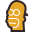 retro style homer simpson icon